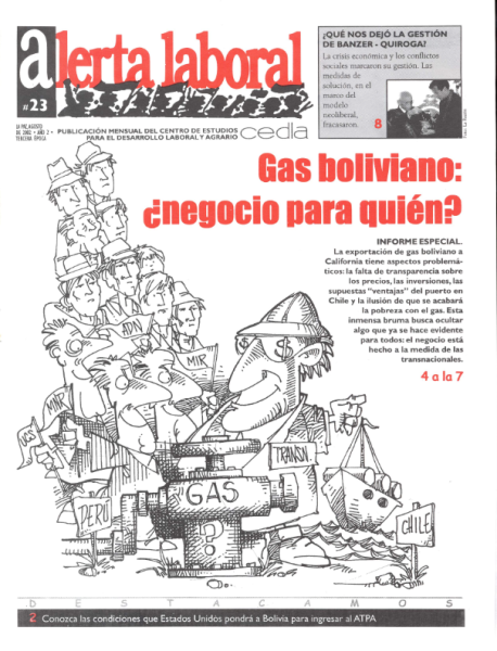 Alerta Laboral 23: Gas boliviano ¿negocio para quién?