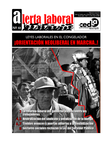 Alerta Laboral 61: ¡Orientación neoliberal en marcha!