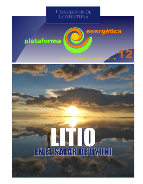 Cuadernos de Coyuntura 12: Litio en el salar de Uyuni