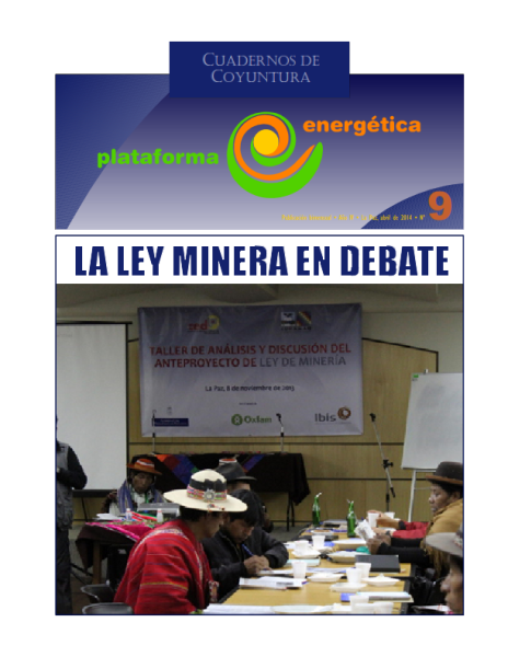 Cuadernos de Coyuntura 9: La Ley minera en debate