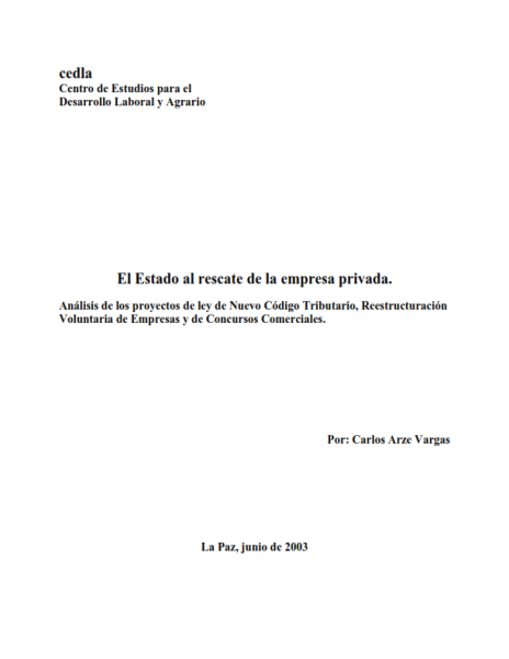 El Estado al rescate de la empresa privada