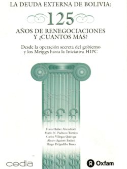 La deuda externa de Bolivia: 125 años de renegociaciones y ¿cuántos más?
