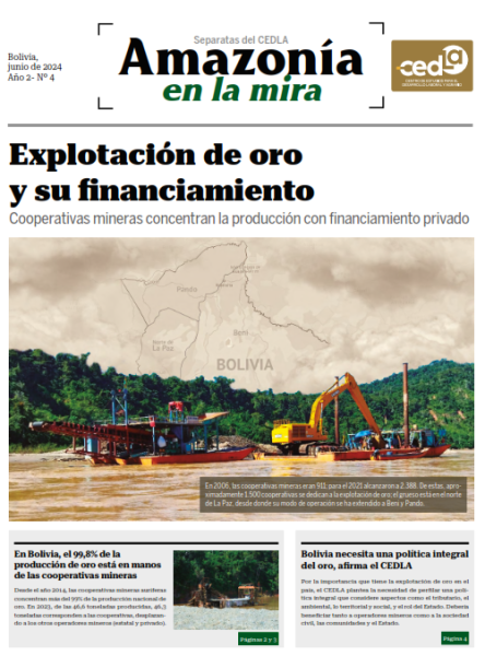 Explotación de oro y su financiamiento