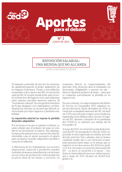 Aportes para el debate 2. Reposición salarial: Una medida que no alcanza