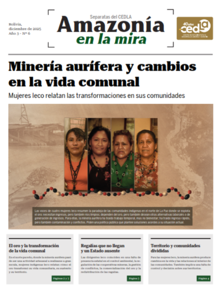 Minería aurífera y cambios en la vida comunal