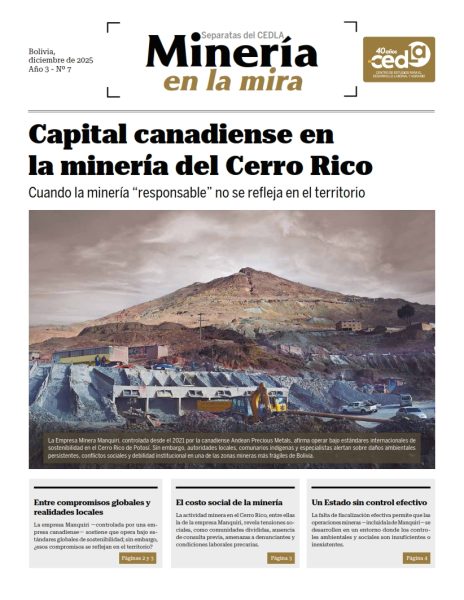 Capital canadiense en  la minería del Cerro Rico